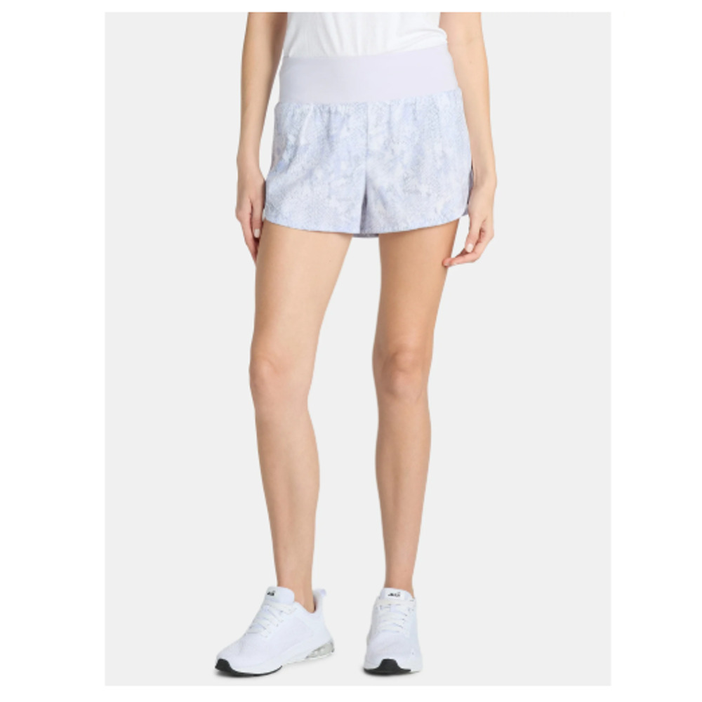 Avia Women's Compression Waist Running Shorts Lavender Horizon Multisize NWT